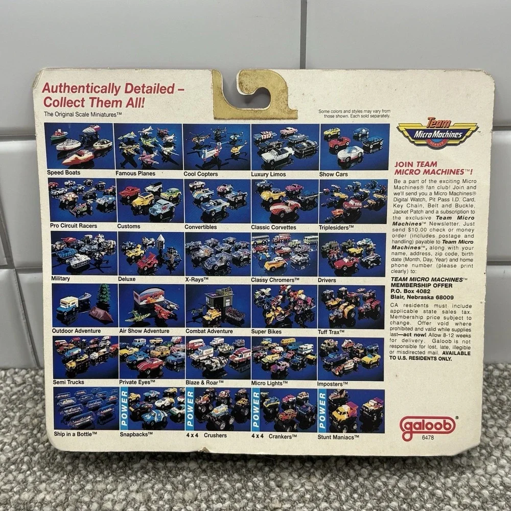 Micro Machines Micro Lights Collection #1 Chrysler Turbine VINTAGE Sealed